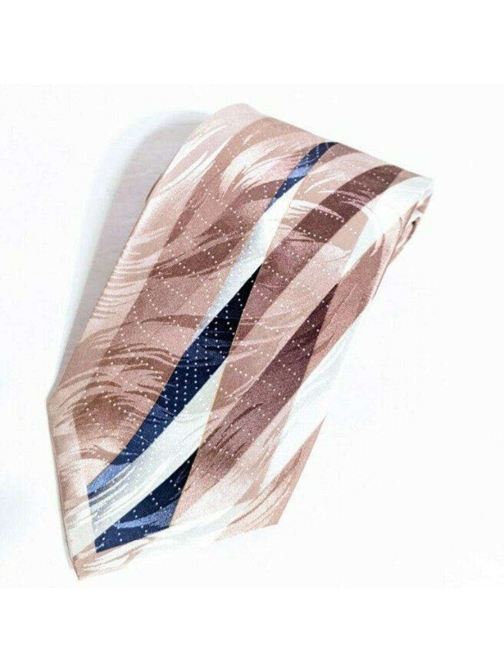 Men's Il Canto Champagne Navy Blue Neck Tie